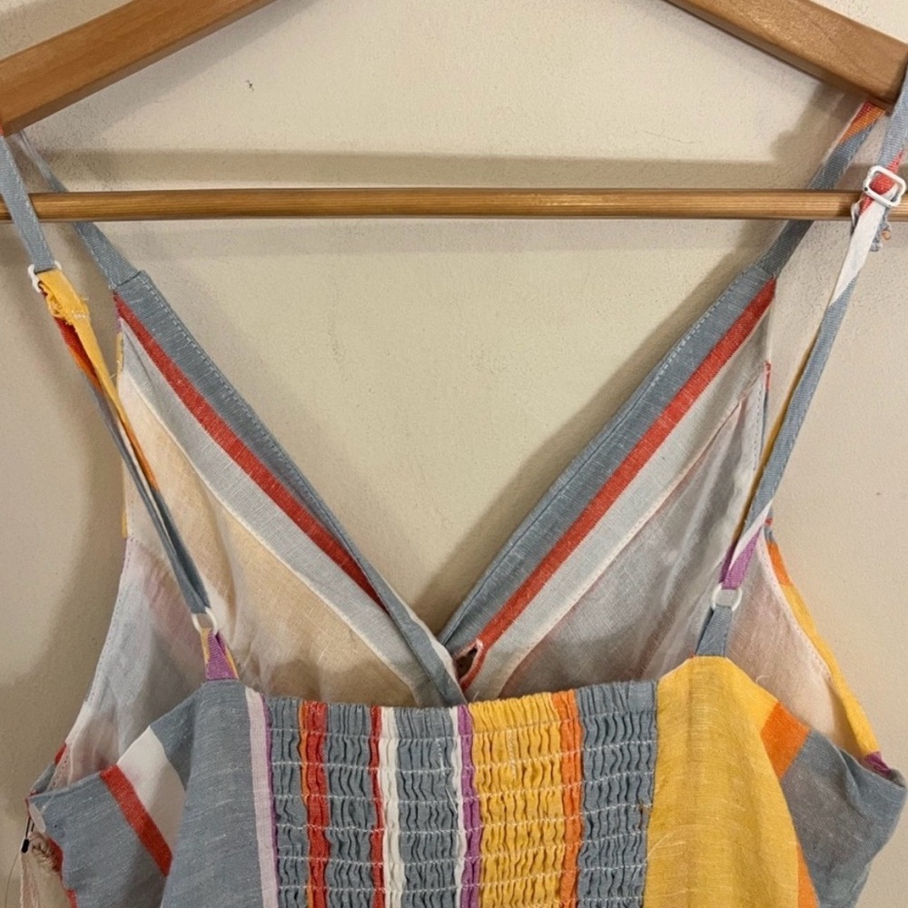 Striped Summer Button-Front Sundress - Picture 5 of 9